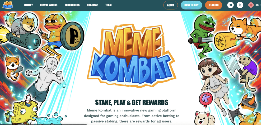 Meme Kombat Homepage