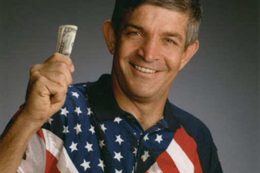 mattress mack holding money