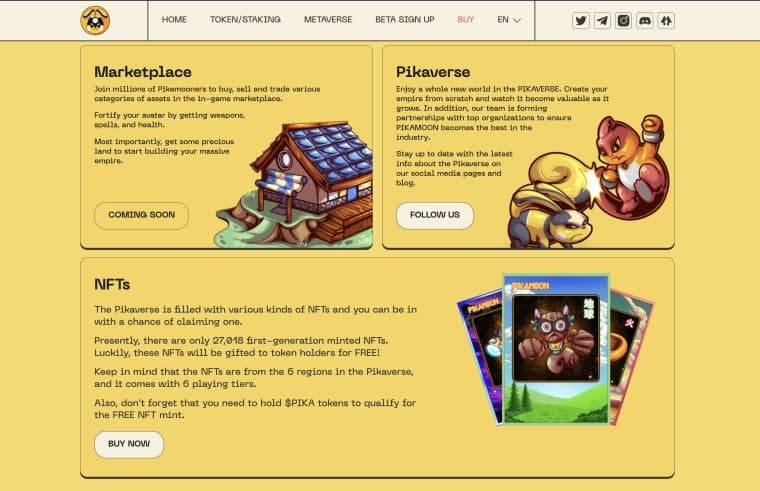 Pikamoon NFT explainer