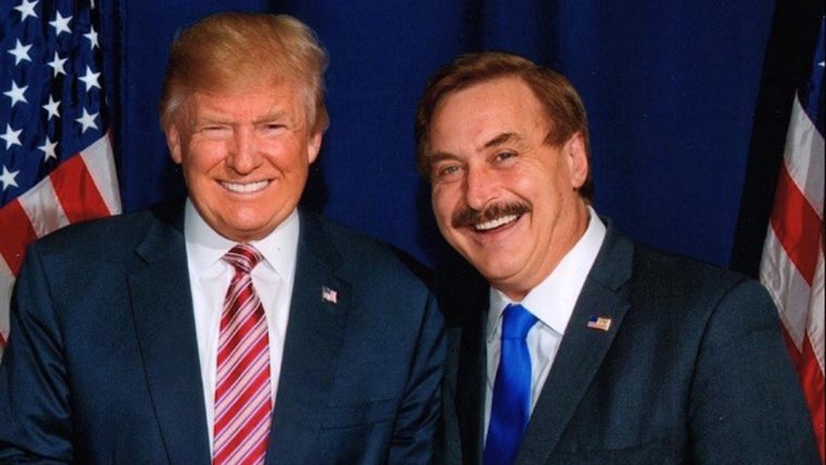 Mike Lindell and Donald Trump