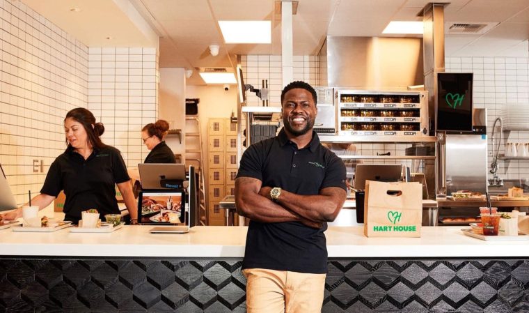 Kevin Hart at his restaurant Hart House