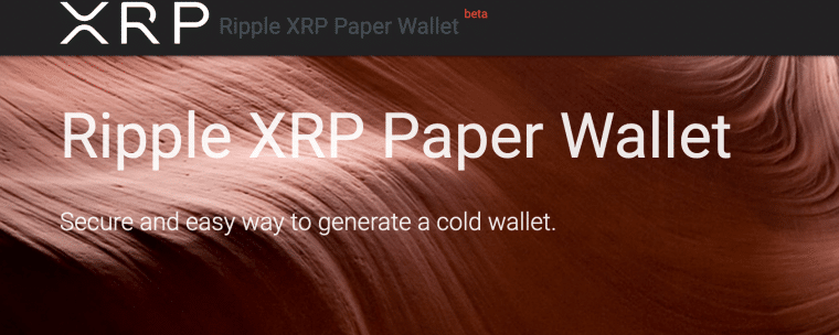 XRP Paper Wallet