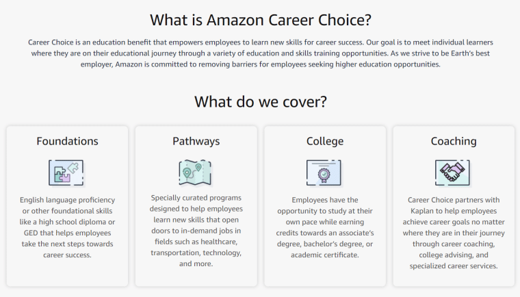 amazon career choice