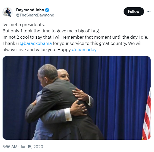 daymond john obama twitter