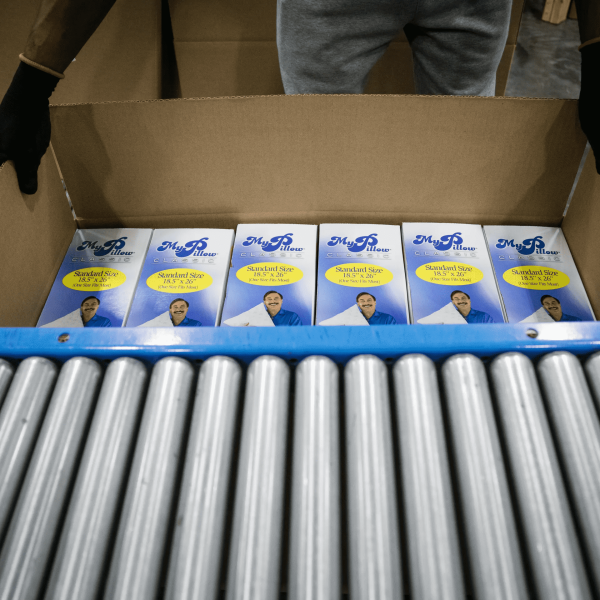 MyPillow products in a box