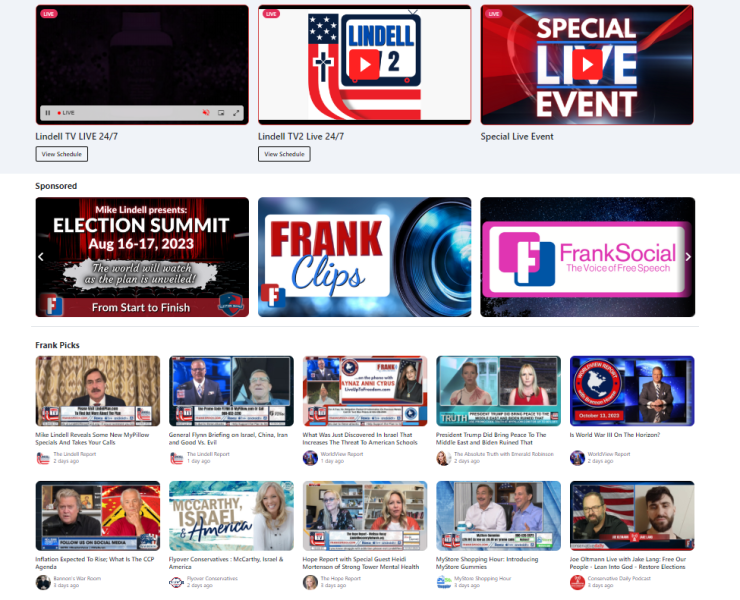 Mike Lindell's website