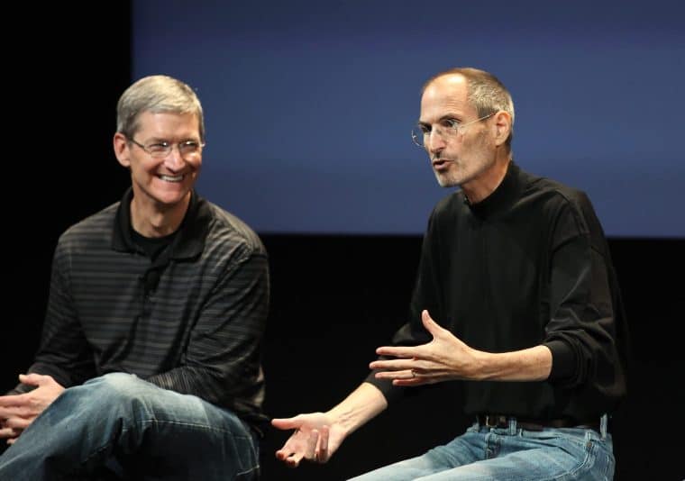 Tim Cook and Steve Jobs