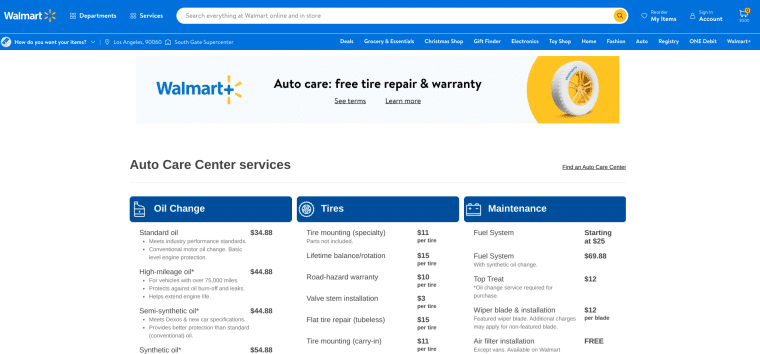 Auto center
