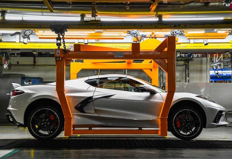 gm assembly line of corvette