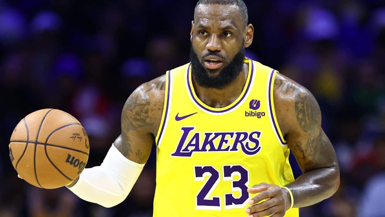 lebron james with a basketball