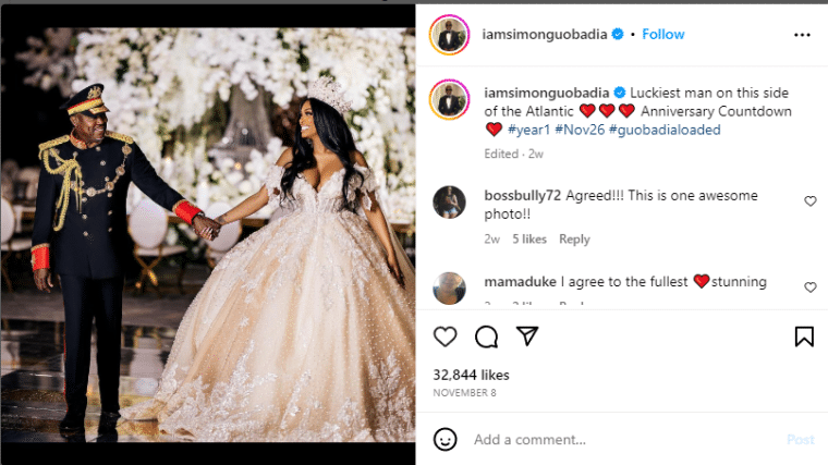 simon guobadia wedding instagram