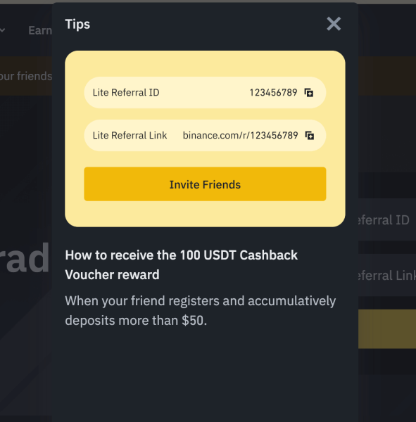 Binance referral ID