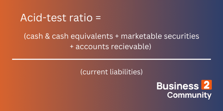 acid-test ratio formula 1