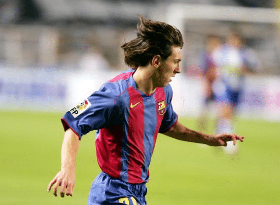 messi early barcelona