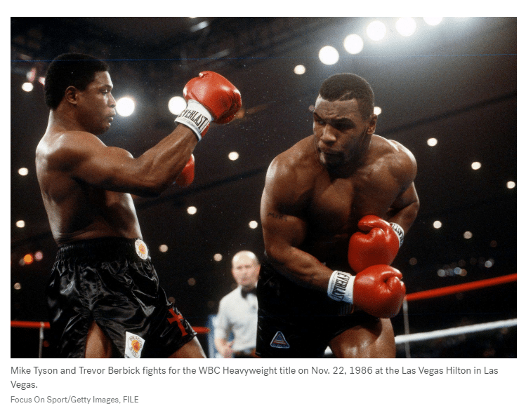 mike tyson first title