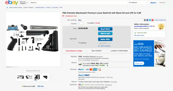 eBay AR build kit