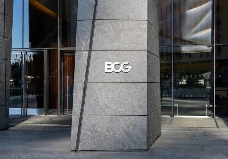 bcg logo outside building