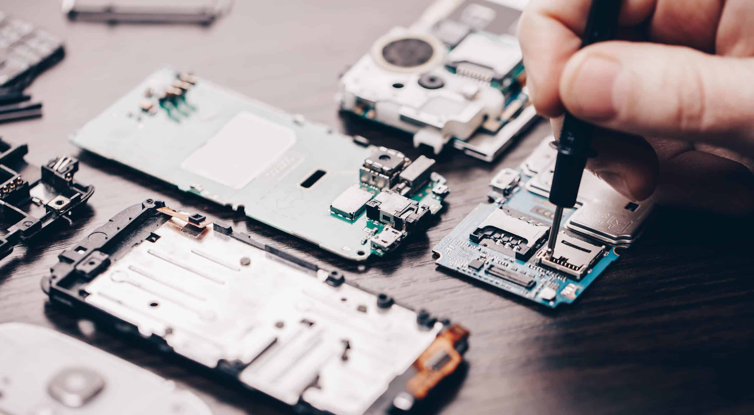 someone fixing a phone