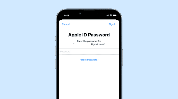 apple device asked for one time code