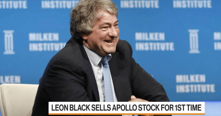 leon black sells stock