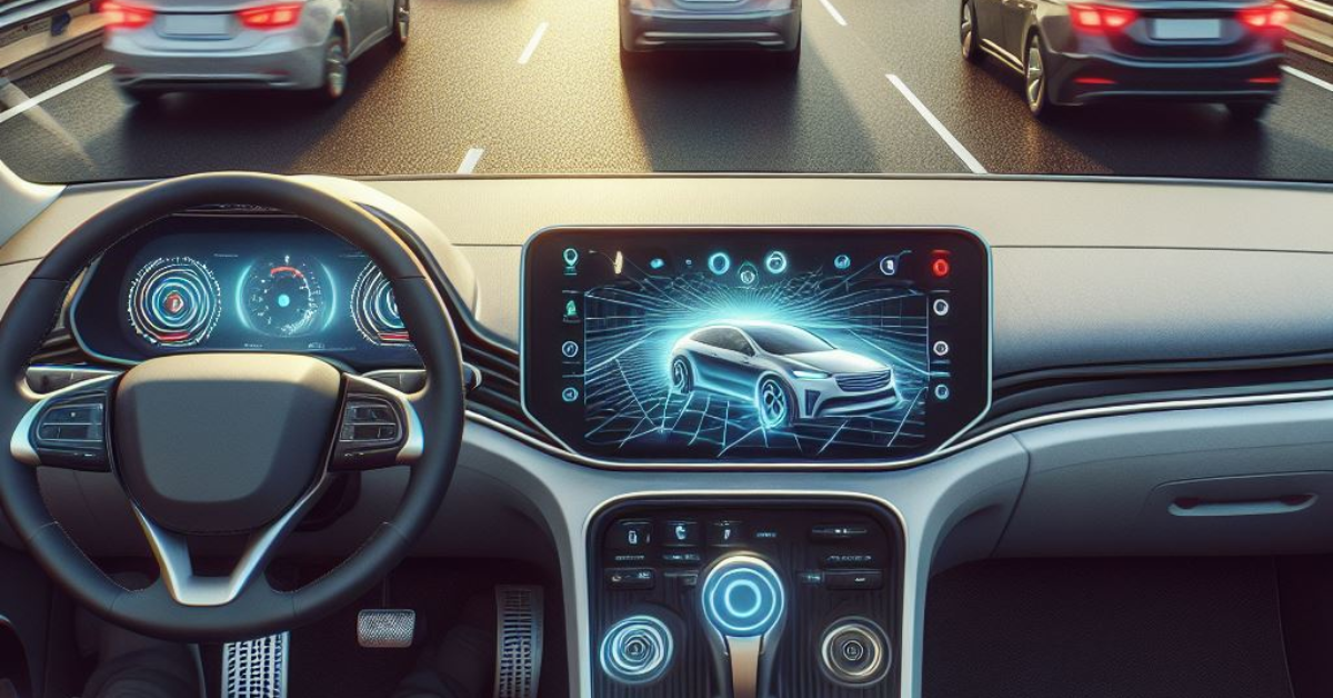 autonomous vehicle standing on the highway