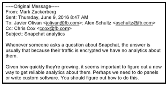 email from facebook mark zuckerberg concerning project ghostbusters