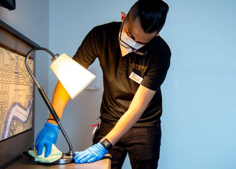 Hilton hotel cleaning