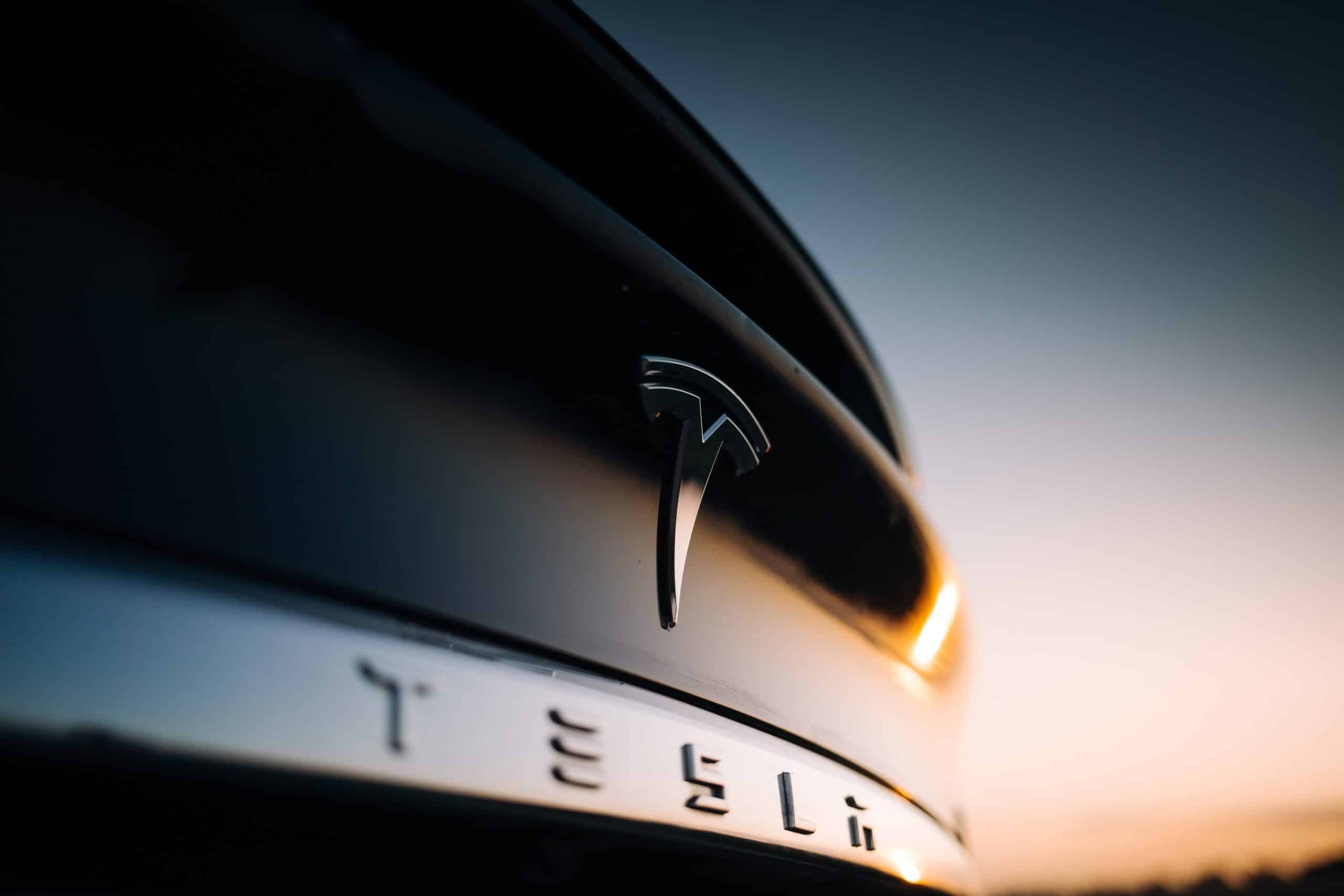 back of a tesla