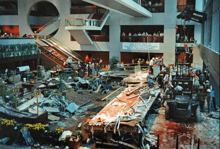 Hyatt hotel collapse