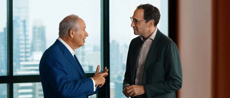 Stephen Schwarzman and coworker
