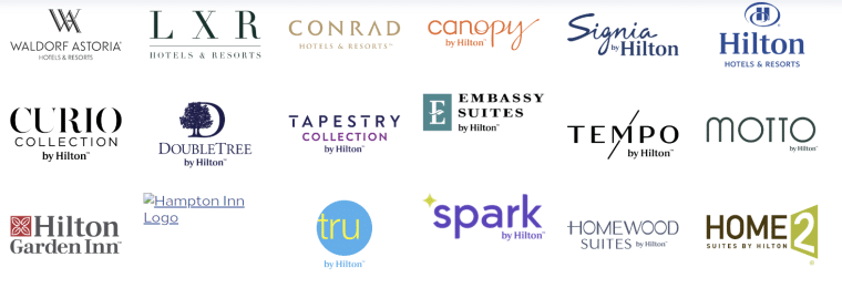hilton hotel brands