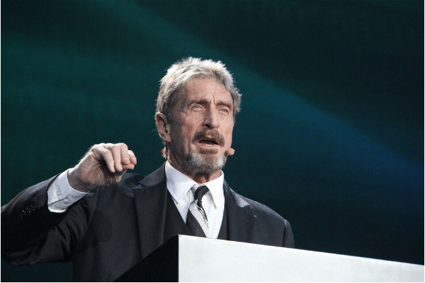 mcafee presidential bid