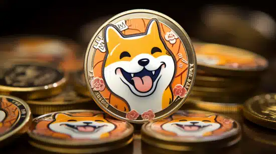 meme coins with a shiba inu dog on it