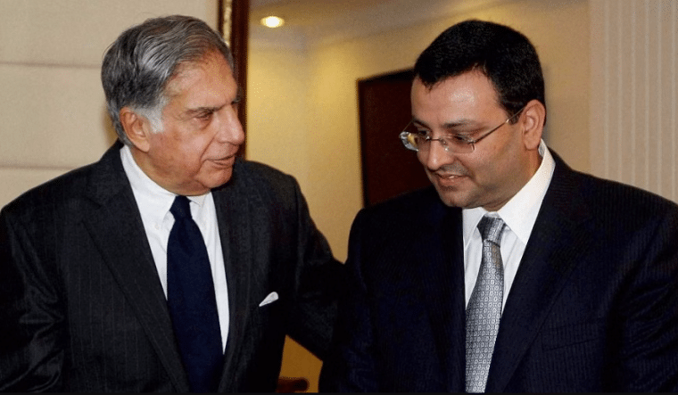 Ratan Tata with a colleague
