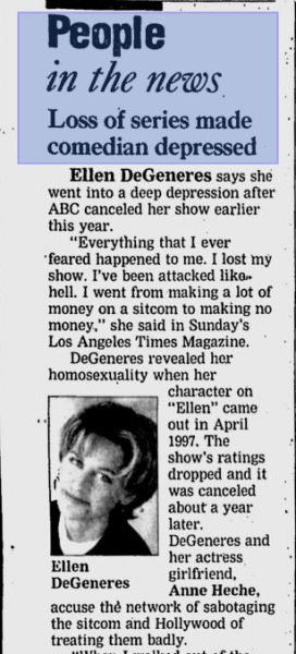 ellen degeneres coming out media