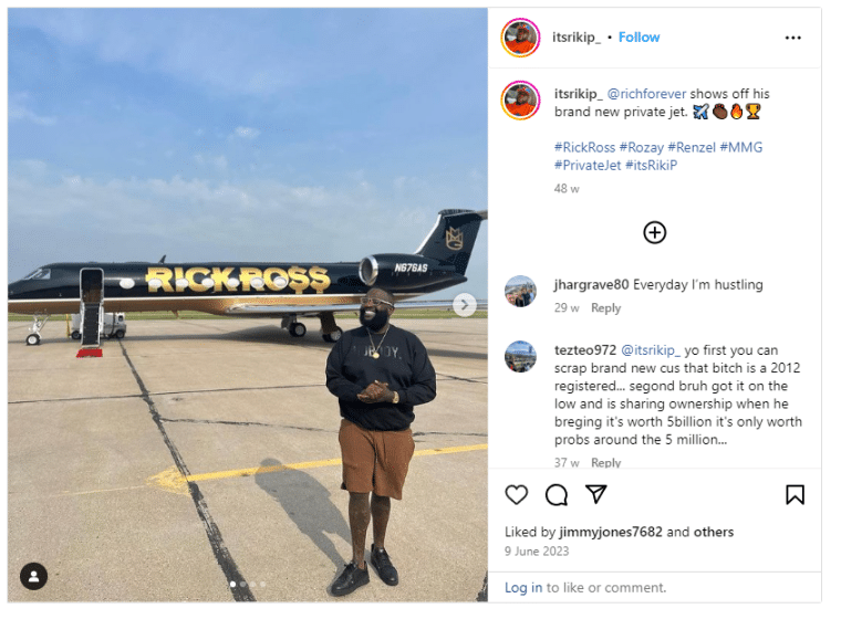 Rick Ross' plane