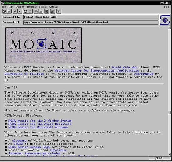 Marc Andreessen's Mosaic