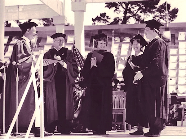 Reid Hoffman graduating