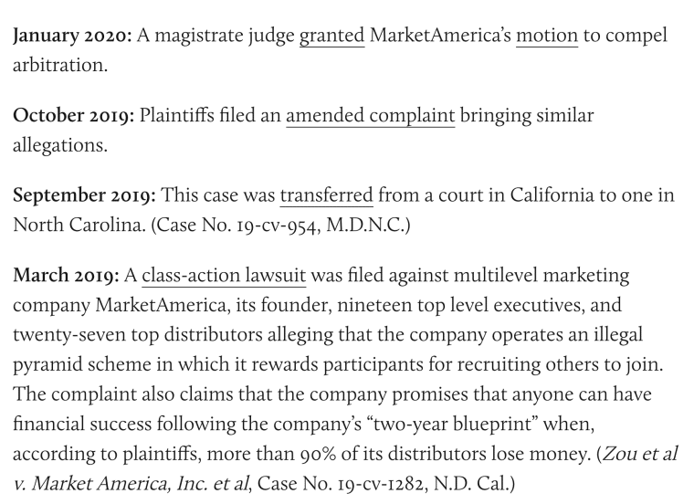 Market america TINA