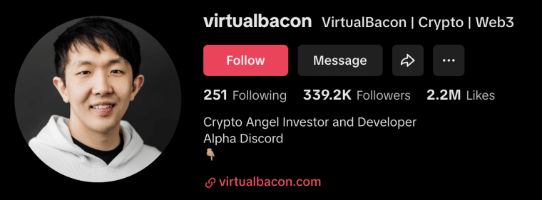 best tiktok crypto - Virtual Bacon