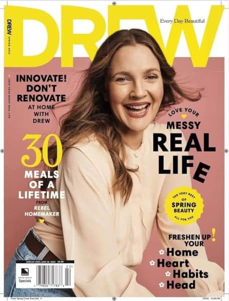 Drew Barrymore magazine