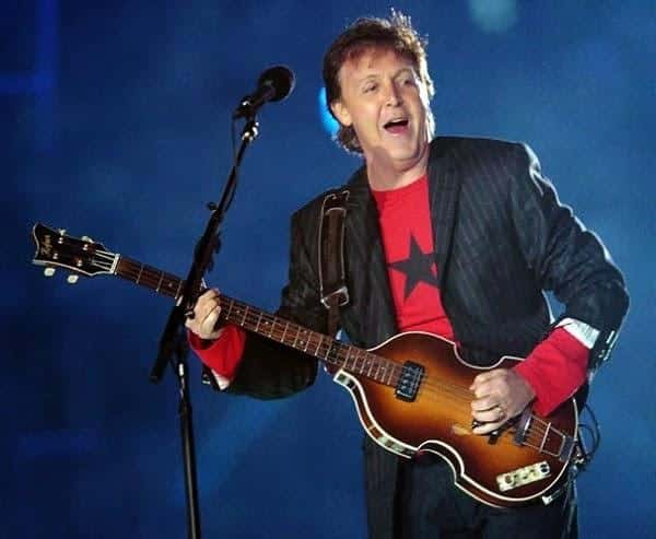 paul mccartney on stage