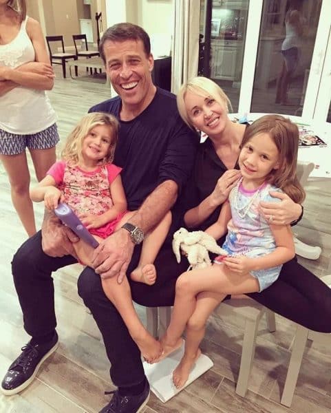 Tony Robbins with kids