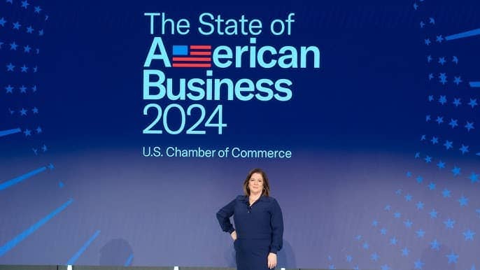 us chamber of commerce suzanne clark celebrates victory