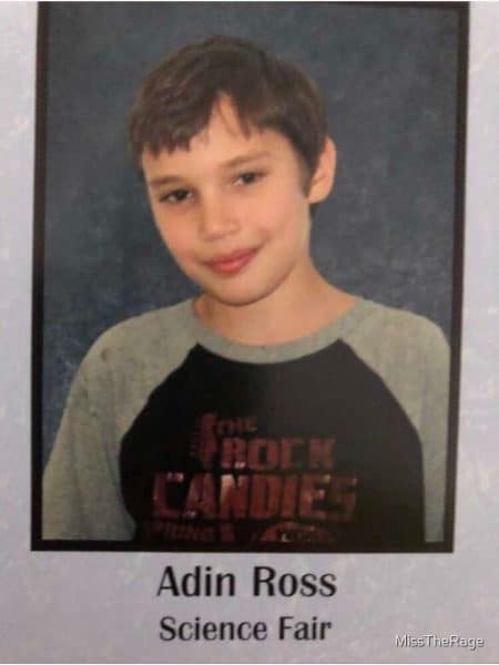 young adin ross in a yearbook