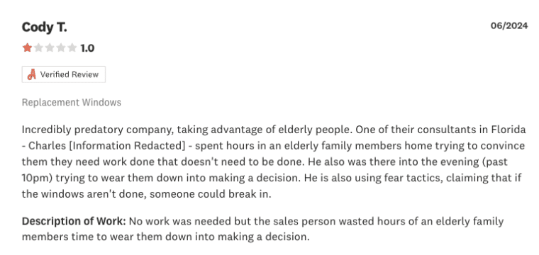 Power home remodeling predatory