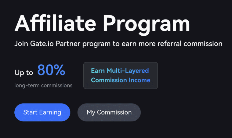 besr crypto affiliate programs - gate.io