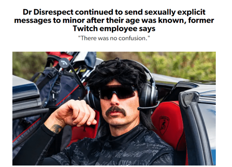 Dr Disrespect headline