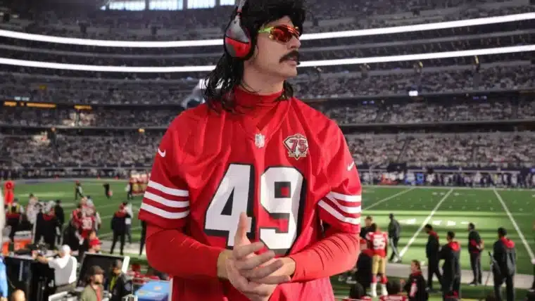 Dr Disrespect in a jersey