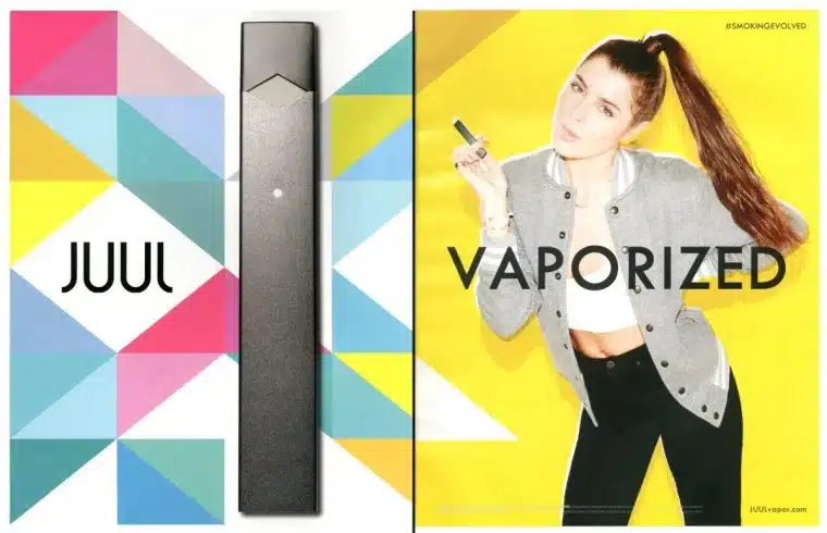 Juul ad targeting children